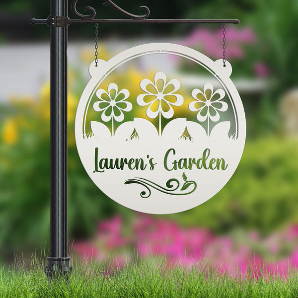 Custom Outside Flower Sign, Personalized Hanging Garden Sign, Mother's Day Gift, Flower Shop Sign, Greenhouse Decor, Florist Business Sign