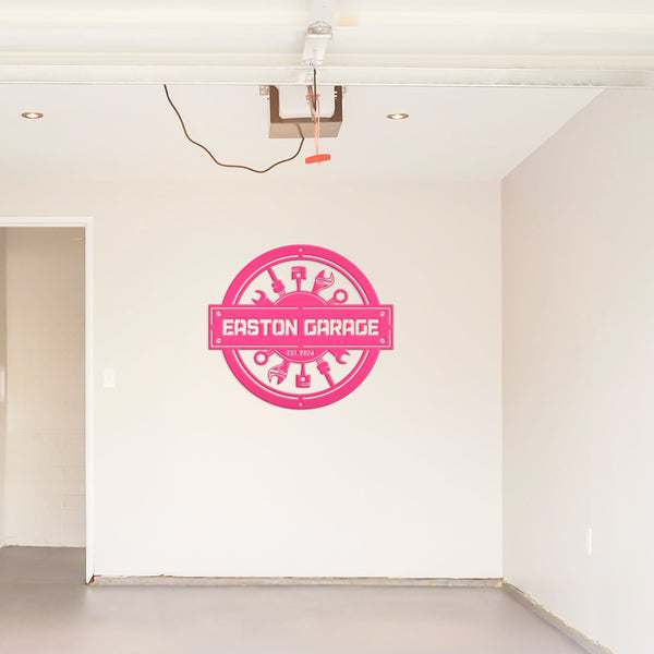 Custom Metal Garage Sign for Mechanics – Unique Man Cave Wall Art - Mechanic Tools Wall Hanging - Father's Day Signs - Gift for Grandfather