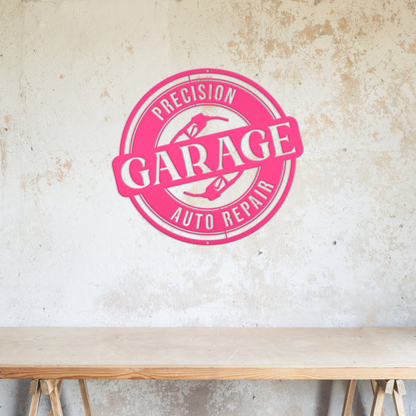 Personalized Garage Metal Sign, Garage Wall Art, Shop Signs & Decor, Gift Ideas for Father's Day, Dad's Mancave Wall Art, Business Sign, Automotive Repair Business Metal Sign
