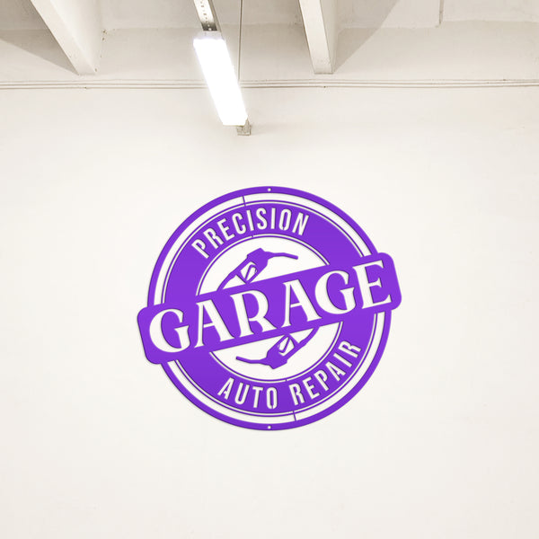 Personalized Garage Metal Sign, Garage Wall Art, Shop Signs & Decor, Gift Ideas for Father's Day, Dad's Mancave Wall Art, Business Sign, Automotive Repair Business Metal Sign