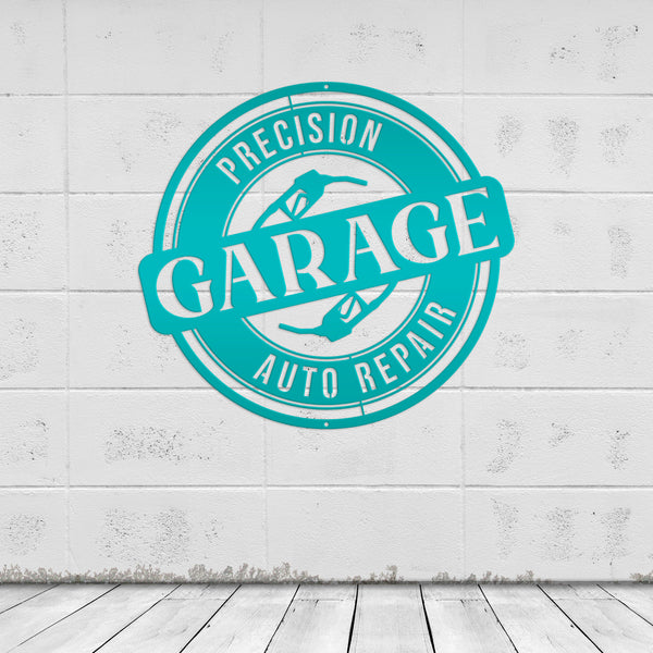 Personalized Garage Metal Sign, Garage Wall Art, Shop Signs & Decor, Gift Ideas for Father's Day, Dad's Mancave Wall Art, Business Sign, Automotive Repair Business Metal Sign