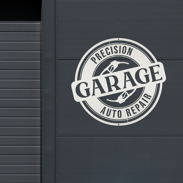 Personalized Garage Metal Sign, Garage Wall Art, Shop Signs & Decor, Gift Ideas for Father's Day, Dad's Mancave Wall Art, Business Sign, Automotive Repair Business Metal Sign