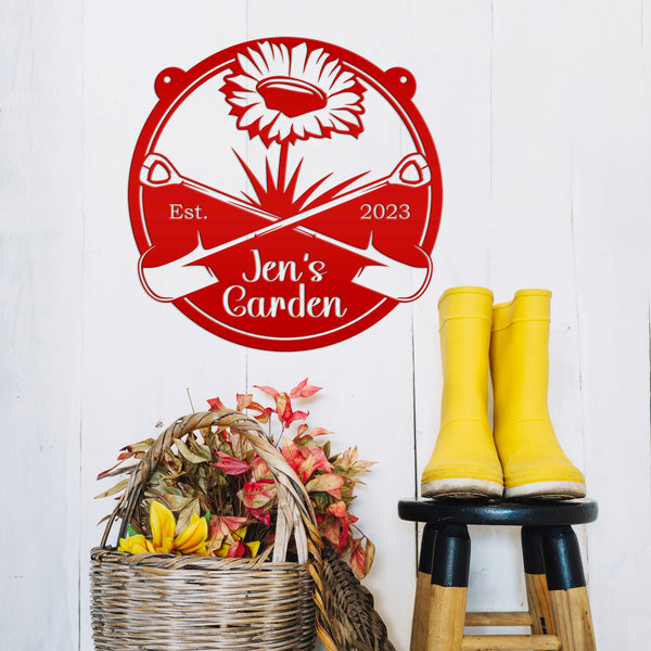Custom Garden Sign, Veggie Garden Decor, Mother's Day Gift Idea, Garden Club Sign