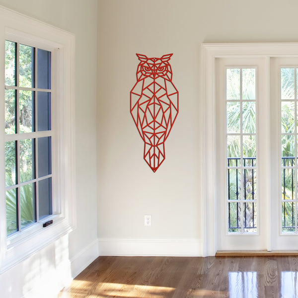 Geometric Art Owl Minimalist Wall Decor-Owl Wall Decor-Wall Art-Owl Theme-Owl Decor