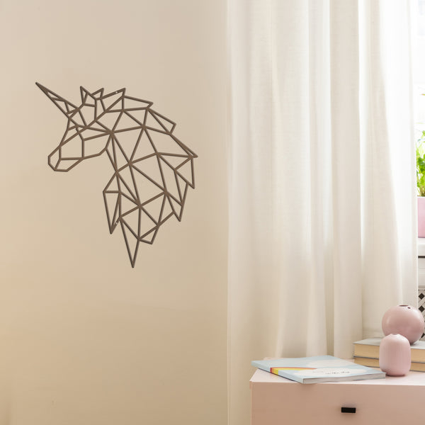 Geometric Art Unicorn Minimalist Wall Decor-Unicorn Wall Art-Wall Decor-Unicorn Art-Unicorn Shaped Decor-Unicorn Bedroom Decor