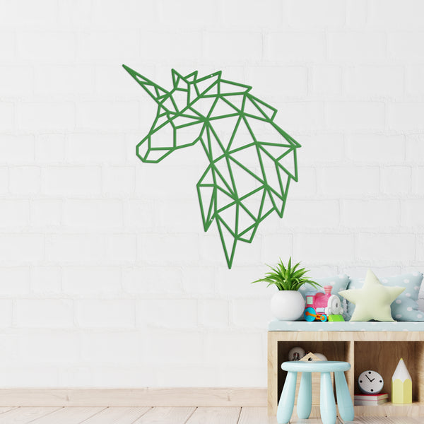 Geometric Art Unicorn Minimalist Wall Decor-Unicorn Wall Art-Wall Decor-Unicorn Art-Unicorn Shaped Decor-Unicorn Bedroom Decor