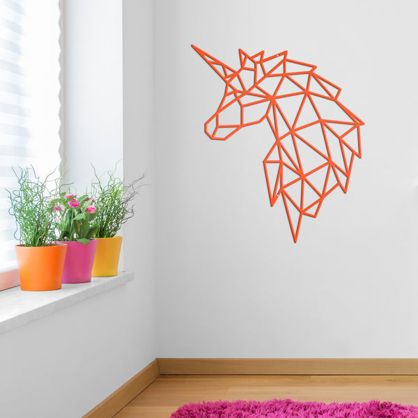 Geometric Art Unicorn Minimalist Wall Decor-Unicorn Wall Art-Wall Decor-Unicorn Art-Unicorn Shaped Decor-Unicorn Bedroom Decor