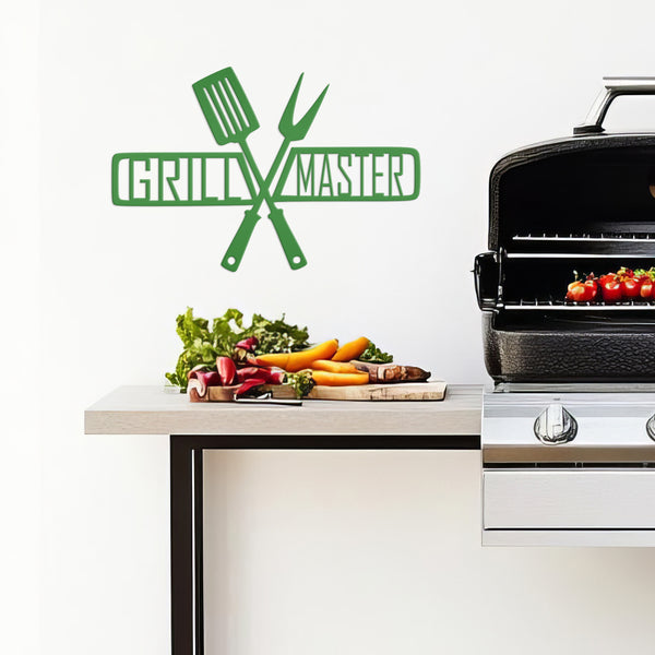 Grill Master Metal Sign Father's Day Gift-Gift for Him-BBQ Sign