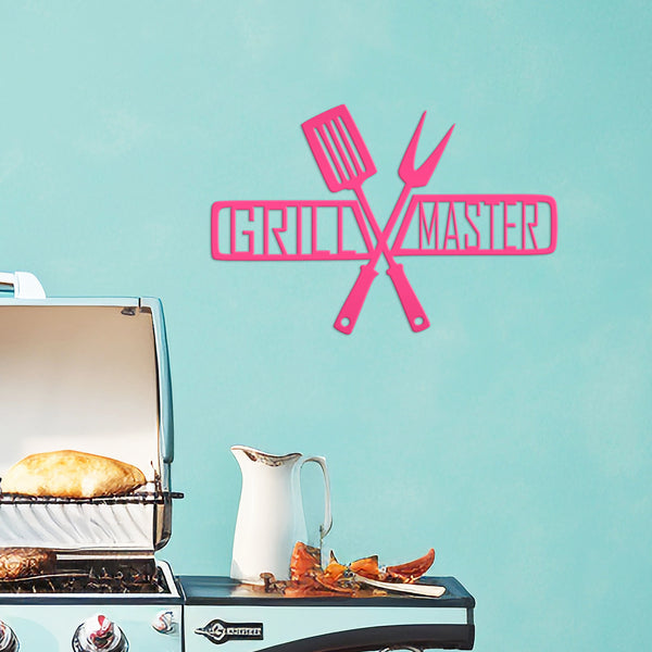 Grill Master Metal Sign Father's Day Gift-Gift for Him-BBQ Sign