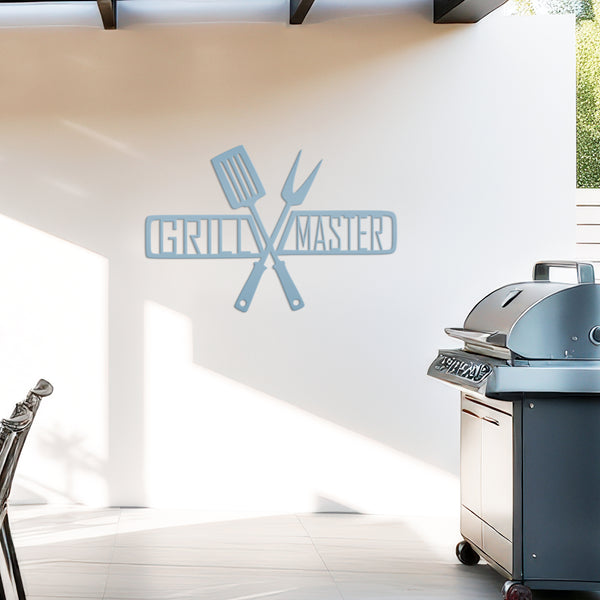 Grill Master Metal Sign Father's Day Gift-Gift for Him-BBQ Sign