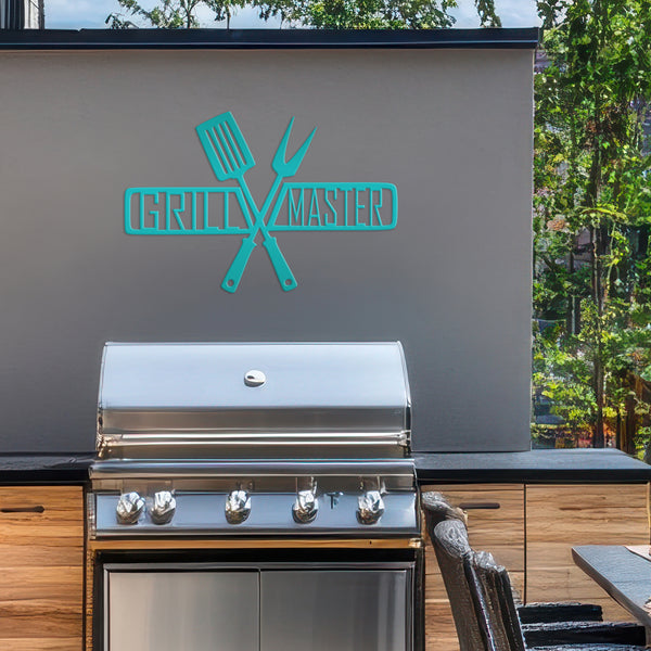 Grill Master Metal Sign Father's Day Gift-Gift for Him-BBQ Sign