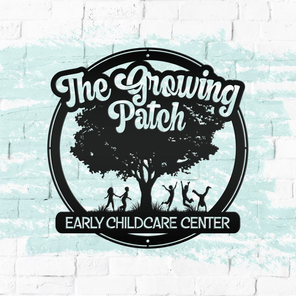 Daycare-Preschool Custom Metal Sign - Personalized Child Daycare Business-Daycare Metal Sign