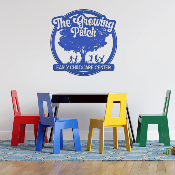 Daycare-Preschool Custom Metal Sign - Personalized Child Daycare Business-Daycare Metal Sign