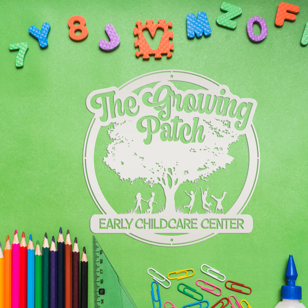 Daycare-Preschool Custom Metal Sign - Personalized Child Daycare Business-Daycare Metal Sign