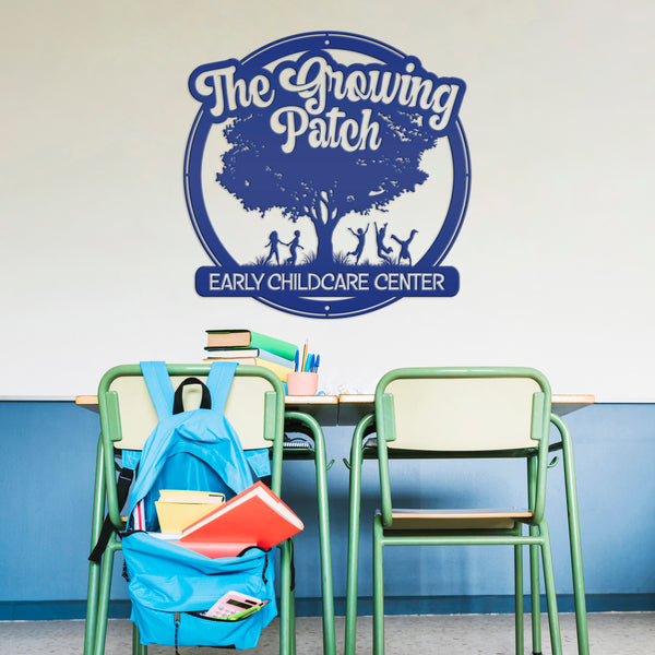 Daycare-Preschool Custom Metal Sign - Personalized Child Daycare Business-Daycare Metal Sign
