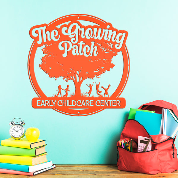 Daycare-Preschool Custom Metal Sign - Personalized Child Daycare Business-Daycare Metal Sign