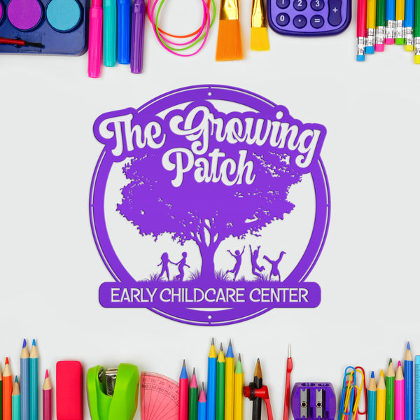 Daycare-Preschool Custom Metal Sign - Personalized Child Daycare Business-Daycare Metal Sign