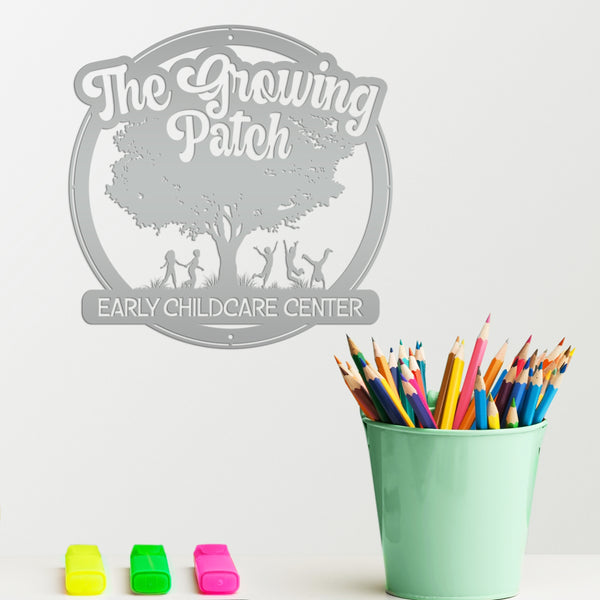 Daycare-Preschool Custom Metal Sign - Personalized Child Daycare Business-Daycare Metal Sign