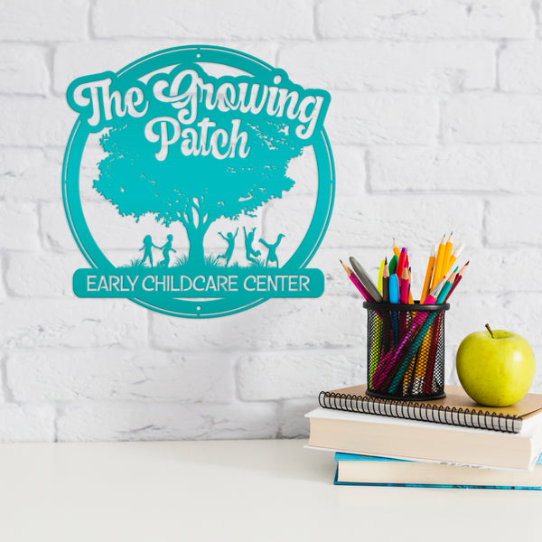 Daycare-Preschool Custom Metal Sign - Personalized Child Daycare Business-Daycare Metal Sign