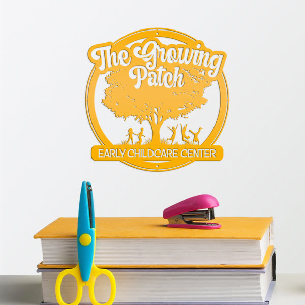 Daycare-Preschool Custom Metal Sign - Personalized Child Daycare Business-Daycare Metal Sign