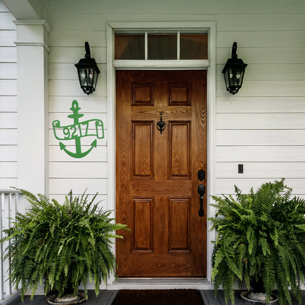 Nautical Address Sign-Beach Condo Address Sign- Ancho Address Sign - Beach Home-Rental Address Sign