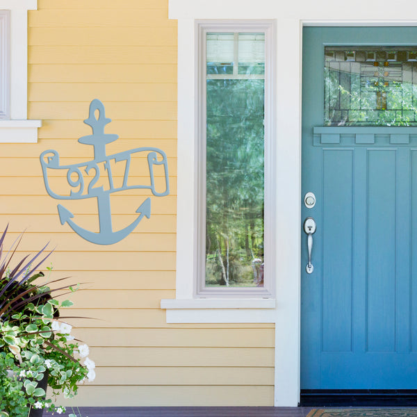 Nautical Address Sign-Beach Condo Address Sign- Ancho Address Sign - Beach Home-Rental Address Sign