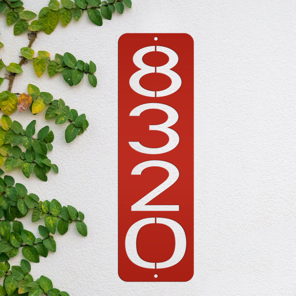 Vertical Metal House Numbers Sign - Address Sign-Housewarming Gift -Wedding Gift