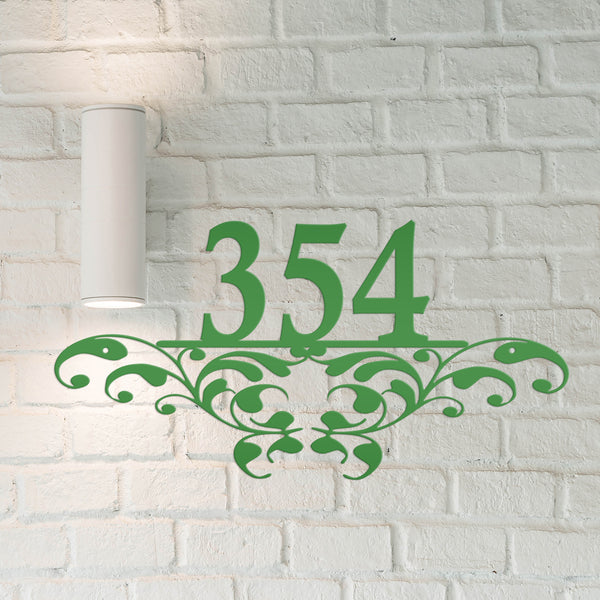 Personalized Decorative House Number Metal Sign-Housewarming Gift-Wedding Gift