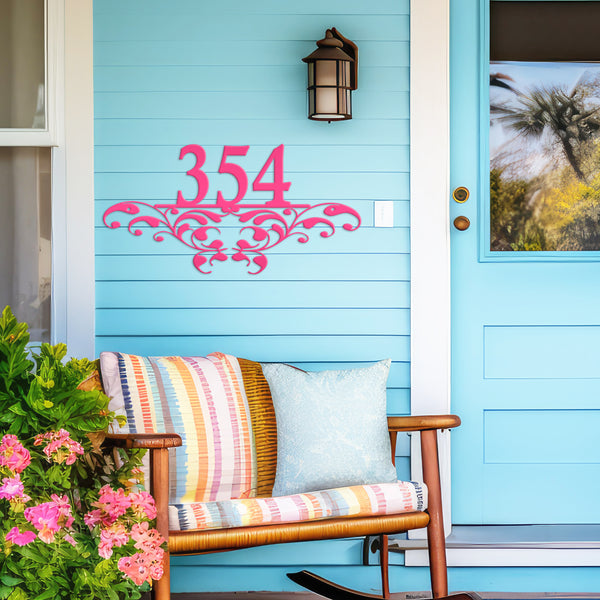 Personalized Decorative House Number Metal Sign-Housewarming Gift-Wedding Gift