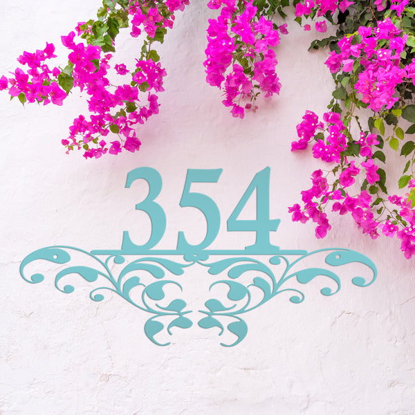 Personalized Decorative House Number Metal Sign-Housewarming Gift-Wedding Gift