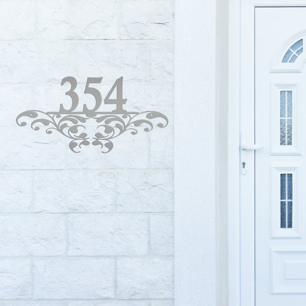 Personalized Decorative House Number Metal Sign-Housewarming Gift-Wedding Gift