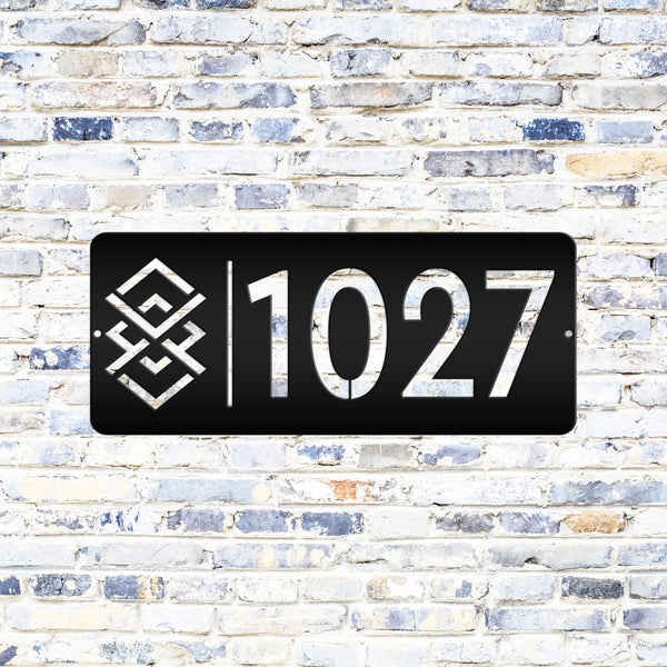 Custom House Numbers - Address House Number Metal Sign -Business Address Sign