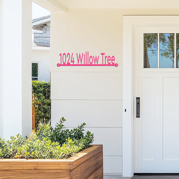 Custom Home Address Metal Sign-House Number Metal Sign-Wedding Gift-New Homeowners-Housewarming Gift