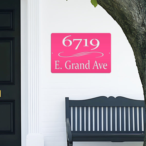 Personalized Home Address Metal Sign-Address Number Sign -Plaque- Wedding Gift-Housewarming Gift