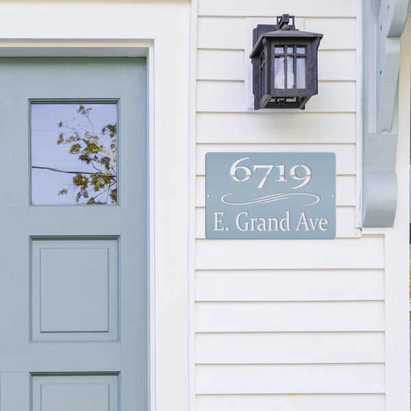 Personalized Home Address Metal Sign-Address Number Sign -Plaque- Wedding Gift-Housewarming Gift