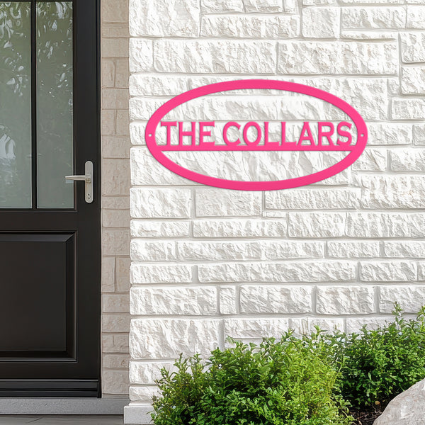 Oval Shaped House Address Sign-Street Address- New Home Address Sign -Custom Address Sign- Address Plaque