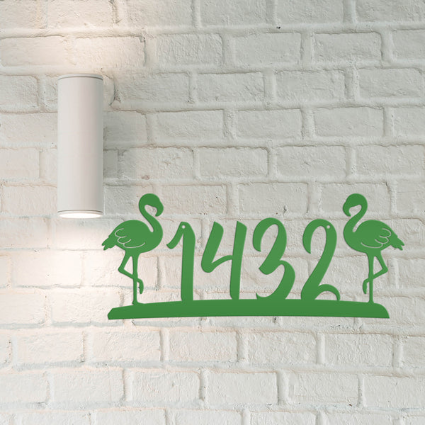 Flamingo Address House Numbers -Tropical Address Sign-Beach Condo-Beach Rental Address Sign