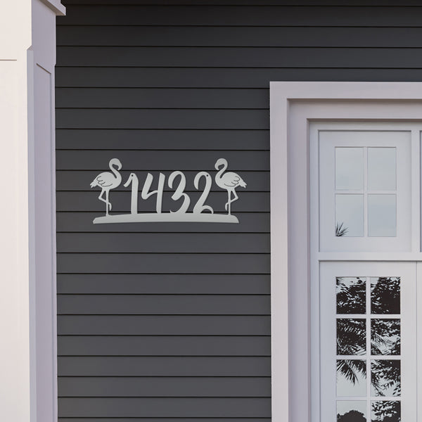 Flamingo Address House Numbers -Tropical Address Sign