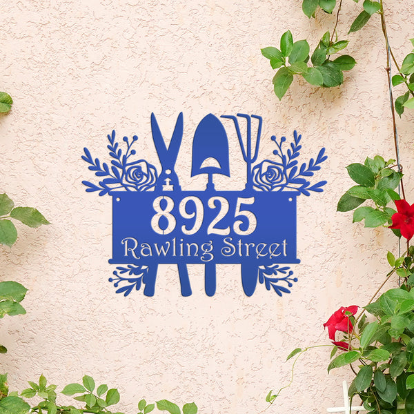 Custom Gardening House Numbers - Address Numbers for the Home-Flower Shop Address Sign - Business Address Sign