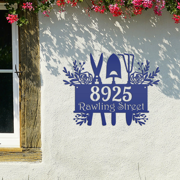 Custom Gardening House Numbers - Address Numbers for the Home-Flower Shop Address Sign - Business Address Sign