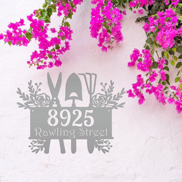 Custom Gardening House Numbers - Address Numbers for the Home-Flower Shop Address Sign - Business Address Sign