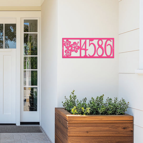 Tropical Address Sign-Beach House Address Sign -Beach Condo-Rental Address Sign -Costal Decor
