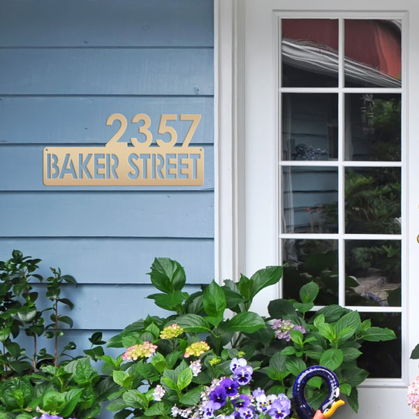 Personalized Address Metal Sign-Modern Address Sign -Housewarming gift-Wedding gift-New Homeowner Decor
