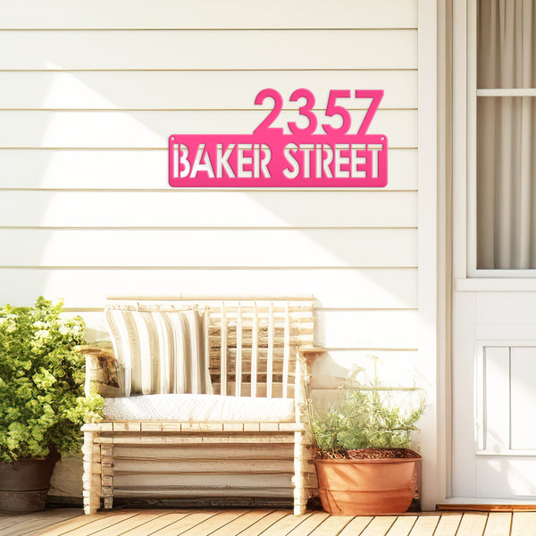 Personalized House Number Sign, Modern House Number Address Sign, Housewarming gift, Wedding gift, New Homeowner Decor