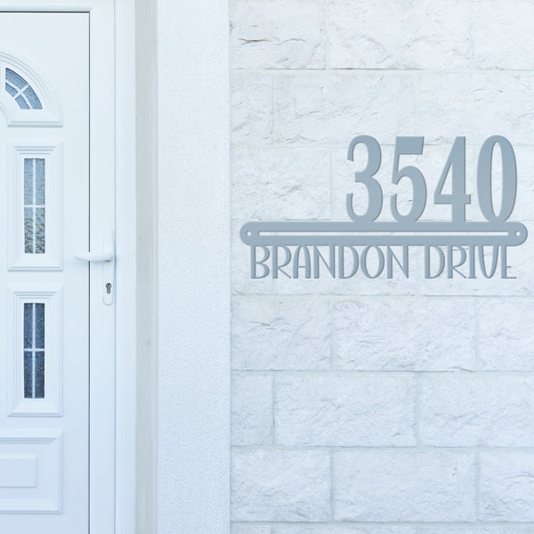 Personalized Home Address Metal Sign - House Numbers-Wedding Gift-House Warming Gift