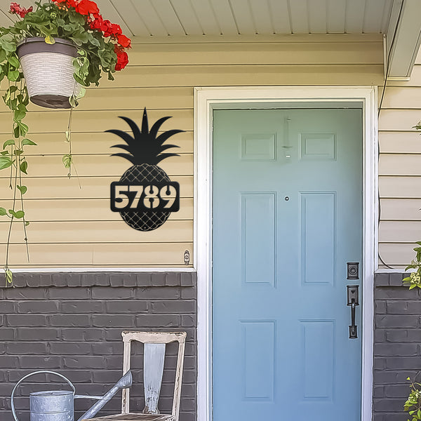 Custom Metal House Number - Heavy Duty - Beach House Address Numbers-Beach Address Sign-Beach Sign for Rental