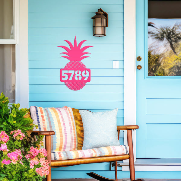 Custom Metal House Number - Heavy Duty - Beach House Address Numbers-Beach Address Sign-Beach Sign for Rental