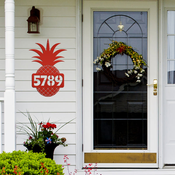 Custom Metal House Number - Heavy Duty - Beach House Address Numbers-Beach Address Sign-Beach Sign for Rental