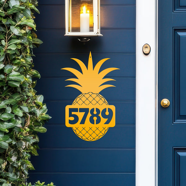 Custom Metal House Number - Heavy Duty - Beach House Address Numbers-Beach Address Sign-Beach Sign for Rental