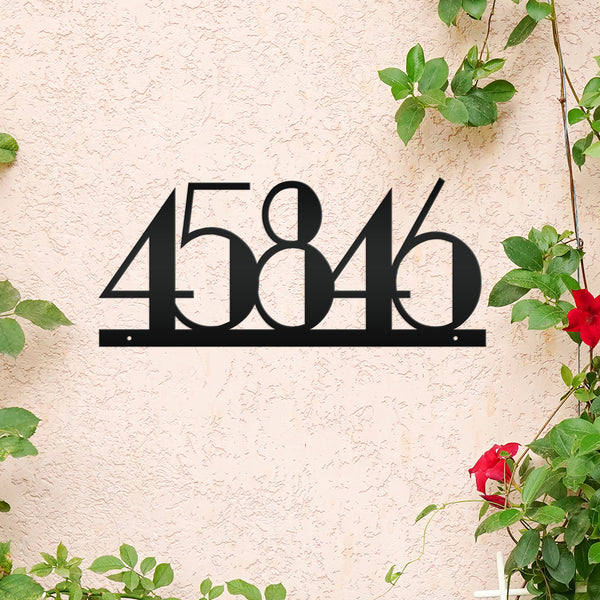 Personalized House Numbers Metal Sign - Address Metal Sign- Housewarming Gift-Wedding Gift